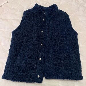 Janie and Jack Midnight Blue Fleece Vest